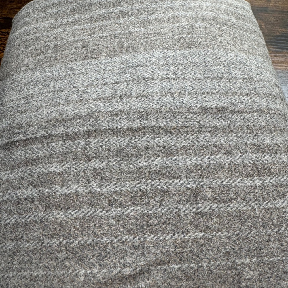 Taikonku Anthropologie Y2K Brown Herringbone Weave Wide Leg Wool Trousers 10 - Picture 7 of 13